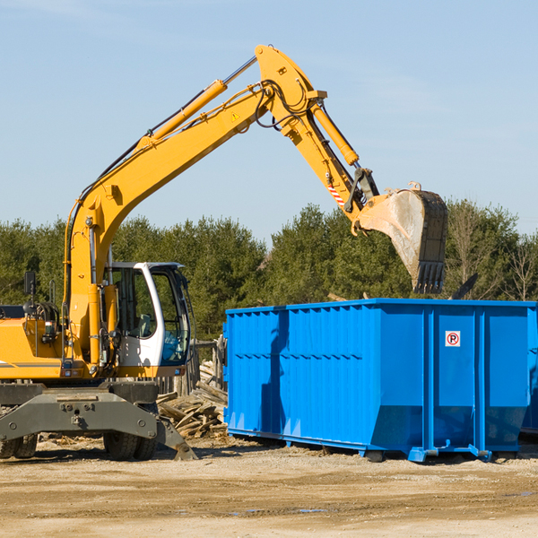 what happens if the residential dumpster is damaged or stolen during rental in Alden